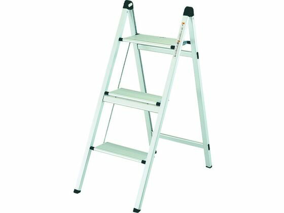 【マラソン限定★ポイント2倍】送料無料【お取り寄せ】TRUSCO 薄型幅広踏台(片側昇降タイプ) 3段 高さ800mm TAU-3UF 脚立 はしご 踏み台 作業