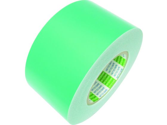 【マラソン限定★2000円クーポン＆ポイント2倍】【お取り寄せ】日東エルマテ ラインテープE‐A(BC) 0.16mm×100mm×50m 緑 ラインテープ 安全保護テープ 粘着テープ 梱包