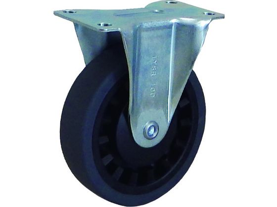 【お取り寄せ】TRUSCO 樹脂台車カルティオ用省音キャスター Φ100エラストマー車 固定 TYSR-100SEL キャスター 筐体 機構部材 金物