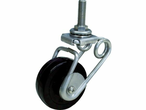 【楽天スーパーSALE限定★ポイント2倍＆2,000円クーポン】【お取り寄せ】シシク 緩衝キャスター5 ステンレス製 自在 ネジ込み 50径 Rゴム車 SUSAJ-TS6-SJ-50R キャスター 筐体 機構部材 金物