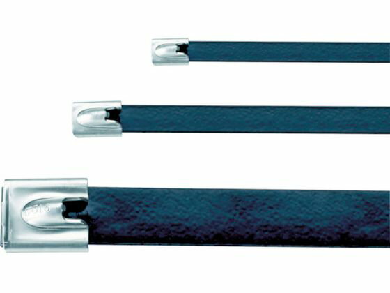 【お取り寄せ】パンドウイット MLTタイプ フルコーティングステンレススチールバンド SUS316 黒 幅8.1mm 長さ201mm 50本入り MLTFC2H-LP316 結束バンド 結束工具 固定具 電気材料 生産加工用品 作業用品 工具