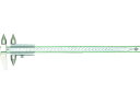 【ポイント2倍★19日20:00〜26日1:59迄】【お取り寄せ】カノン 丸穴ピッチノギス300mm RM30DX ノギス 計測 作業