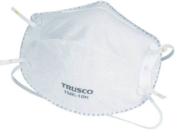 【お取り寄せ】TRUSCO 一般作業用マスク 活性炭入 (10枚入) TMK-10K 作業用マスク 防塵マスク 安全保護具 作業