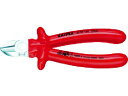 【ポイント2倍★22日20:00~27日9:59迄】【お取り寄せ】KNIPEX 絶縁1000V斜ニッパー 160mm 7007-160 弱電用絶縁工具 空調 電設資材 作業用品 工具