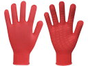 【レビュー投稿で100円OFFクーポン】【お取り寄せ】福徳 吸ちゃん 赤 L 777-L-RED すべり止め軍手 軍手 背抜き手袋 作業用手袋