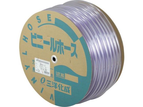 【レビュー投稿で100円OFFクーポン】【お取り寄せ】サンヨー 透明ホース15×20 50mドラム巻 TM-1520D50T チューブ ホース類 樹脂チューブ ホース 配管材