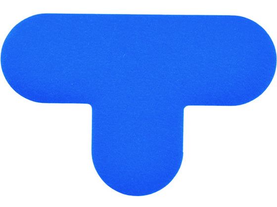 Rakuten - 【レビュー投稿で100円OFFクーポン】【お取り寄せ】緑十字 T型 青 QCT-BL 100×150 10枚組 PVC 安全標識 ステッカー 現場 安全 作業