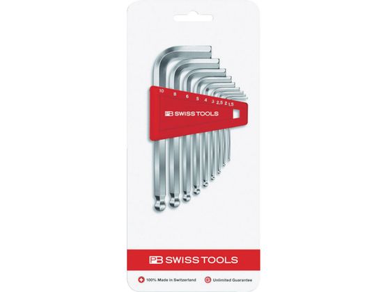 【楽天スーパーSALE限定★ポイント2倍＆2,000円クーポン】【お取り寄せ】PBスイスツールズ PB スイスツールズ ボール付六角棒レンチセット 212H-8CN 六角棒レンチ ドライバー 作業用品 工具