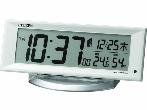 【レビュー投稿で100円OFFクーポン】【お取り寄せ】シチズン 電波 目覚し時計 温湿度計付 暗所自動点灯..