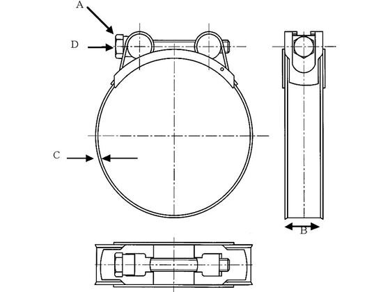 【お取り寄せ】JUBILEE スーパークランプ 取付径 60-63mm (2個入) JSC063SS316 ホースバンド ワイヤバンド 流体継手 チューブ 生産加工用品 作業用品 工具 cocodecow-10475426 ココデカウ サンプル画像2