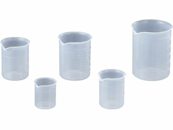 【レビュー投稿で100円OFFクーポン】【お取り寄せ】サンプラ ポリプロピレンビーカー 200mL 1022 ビーカー 計量カップ コップ ガラス容器 計量器