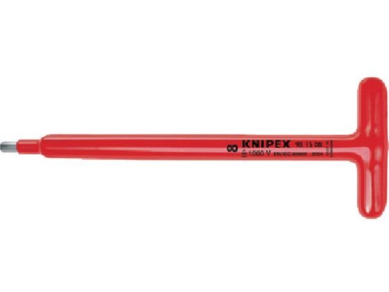 樂天商城 - 【レビュー投稿で100円OFFクーポン】【お取り寄せ】KNIPEX 絶縁1005VT型六角棒レンチ 8mm ロング 9815-08 レンチ スパナ 絶縁 防爆 絶縁工具 作業用品 工具