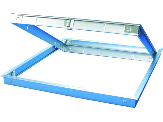 【お取り寄せ】ワニ印 アルミ天井点検口 ワニハッチ 450角 シルバー 000920 防犯 防犯