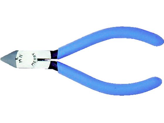 【仕様】●型番：M-M11●全長（mm）：125●切断能力（mm）樹脂：φ3●ラウンド刃●ばね付●ソフトカバー付●炭素鋼●グリップ：ポリ塩化ビニール●樹脂とは軟質樹脂のことで、アクリル、ガラス繊維など硬い樹脂の使用には適しません。【備考】※メーカーの都合により、パッケージ・仕様等は予告なく変更になる場合がございます。【検索用キーワード】メリーミニチュアプラスチックニッパ125mmM11　メリーミニチュアプラスチックニッパ125MMM11　メリーニッパー　MM11　手作業工具　プライヤーニッパピンセット　ニッパプラスチック用　ニッパプラスチック用　4953881251114　1041339　メリー　ミニチュアプラスチックニッパ125mm（M11）　M−M11　RPUP_02　R678EN