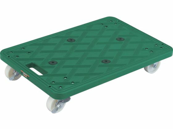 樂天商城 - 【レビュー投稿で100円OFFクーポン】【お取り寄せ】TRUSCO ルートバン 400×600 自在側ストッパー付 グリーン 平台車 台車 カートラック 作業