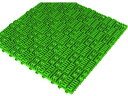 【レビュー投稿で100円OFFクーポン】【お取り寄せ】ミヅシマ クロスラインマットエース 150×150 緑 420-0300 すのこ 清掃 衛生 水廻り 厨房 キッチン
