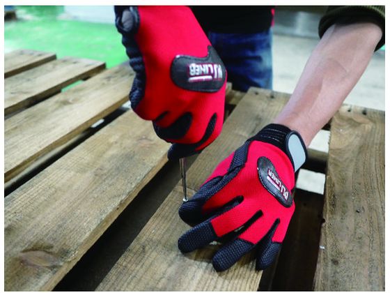 【レビュー投稿で100円OFFクーポン】【お取り寄せ】富士グローブ 合成皮革手袋 PUライナーアルファ レッド M 0771 合成皮革手袋 革手袋 合皮手袋 PU手袋 作業用手袋