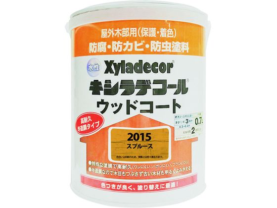 【レビュー投稿で100円OFFクーポン】【お取り寄せ】KANSAI 水性XDウッドコートS スプルース 0.7L #00097670450000 塗料 塗装 養...