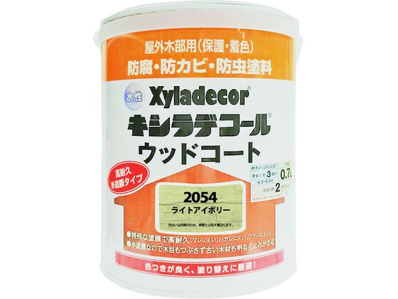 【レビュー投稿で100円OFFクーポン】【お取り寄せ】KANSAI 水性XDウッドコートS ライトアイボリー 0.7L 塗料 塗装 養生 内装 土木 建築資材