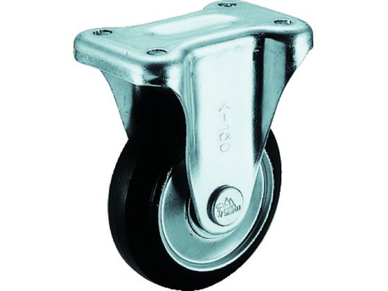 【レビュー投稿で100円OFFクーポン】【お取り寄せ】シシク スタンダードプレスキャスター ゴム車輪 固定 150径 WK-150 キャスター 筐体 機構部材 金物