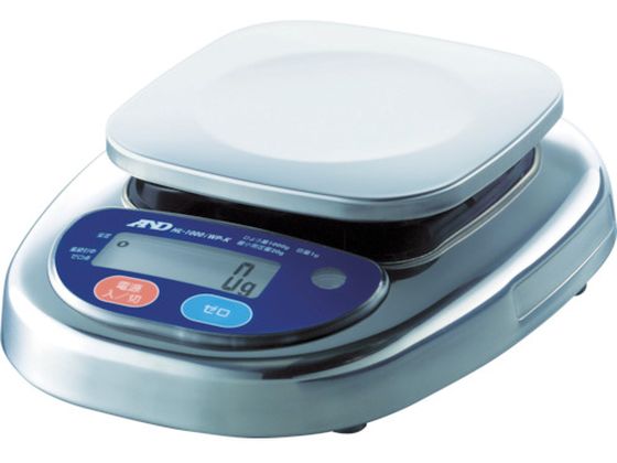 【お取り寄せ】A&D 防塵防水デジタルはかり 検定付・1区 HL1000IWP-K-A1 はかり 測定 計測 作業