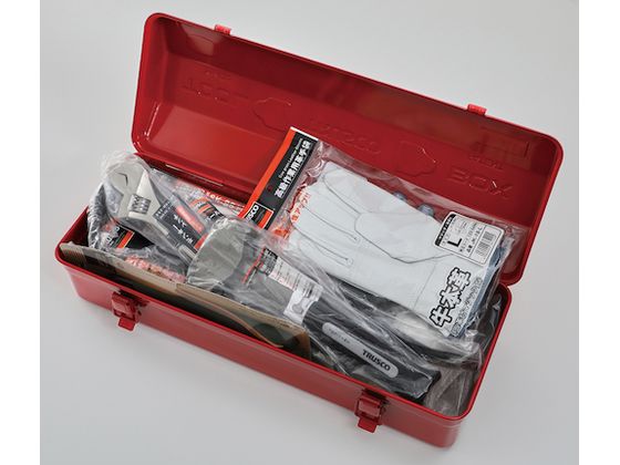 【レビュー投稿で100円OFFクーポン】【お取り寄せ】TRUSCO 災害工具セット TRC-C-SET 寒さ対策 避難グッズ 防災
