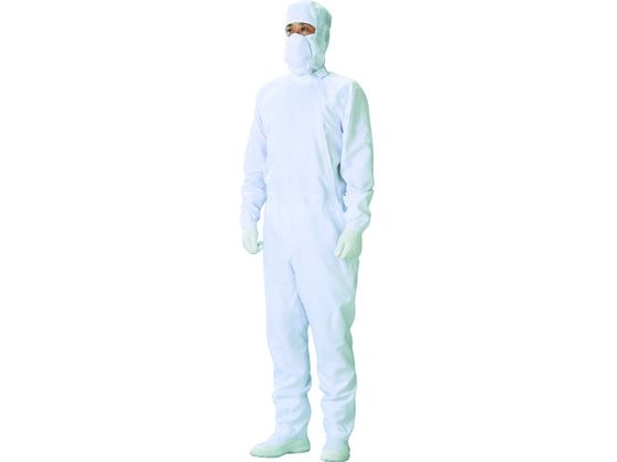 【マラソン限定★2000円クーポン＆ポイント2倍】【お取り寄せ】ADCLEAN クリーンスーツ 白 S CH11031S クリーンウェア クリーン対策 静電気対策