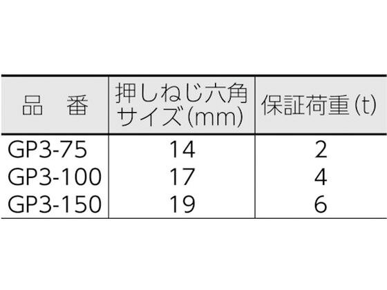 【楽天スーパーSALE限定★店内最大60%OFF】【お取り寄せ】TOP 3本爪ギヤプーラー 150 GP3-150 プーラー 引き抜き専用工具 レンチ スパナ 作業用品 工具 cocodecow-10507688 ココデカウ サンプル画像2