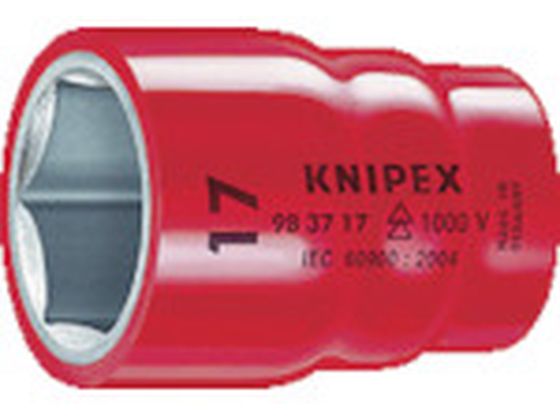 【レビュー投稿で100円OFFクーポン】【お取り寄せ】KNIPEX 絶縁ソケット 3/8×7/16mm 9837-7 16 自動車..
