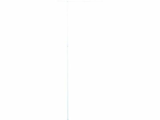 送料無料 【お取り寄せ】緑十字 のぼり用ポール 白 全長1600~2900mm 2段伸縮式 のぼり 