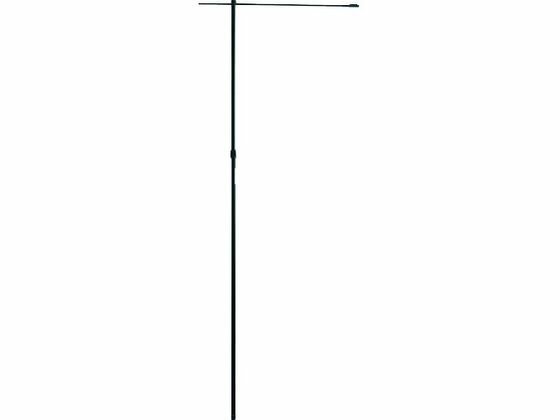 送料無料 【お取り寄せ】緑十字 のぼり用ポール 黒 全長1600~2900mm 2段伸縮式 のぼり 