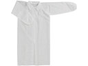 【お取り寄せ】川西 不織布使いきり白衣 Lサイズ 7028L 防護服 保護服 特殊服 作業服 安全保護具 作業