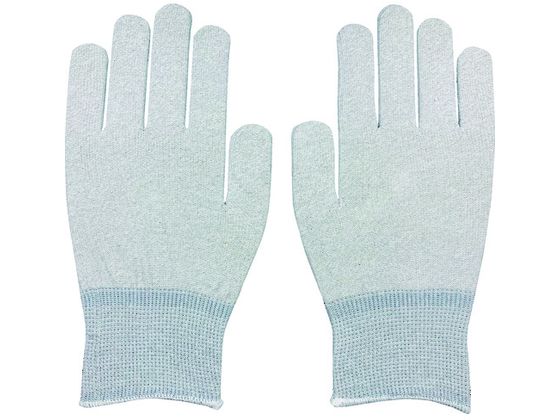 【レビュー投稿で100円OFFクーポン】【お取り寄せ】勝星 静電防止ノンコート手袋 10双組 L #702-L 制電手袋 弱電 半導体作業 作業用手袋