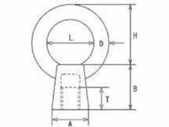 【マラソン限定★ポイント2倍】【お取り寄せ】水本 ステンレス 袋アイナット ミリネジ 捻子径Mー6 B-1493 ワイヤークリップ アイボルト アイナット 物流 作業