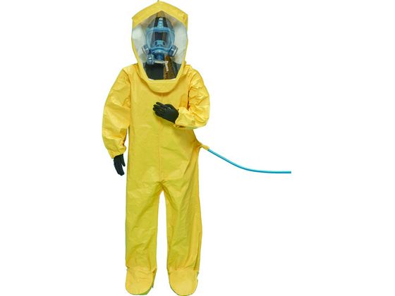 【レビュー投稿で100円OFFクーポン】【お取り寄せ】アゼアス タイベック(R)製 PEコートエアラインスーツ 55373 M 55373-M 防護服 保護服 ...