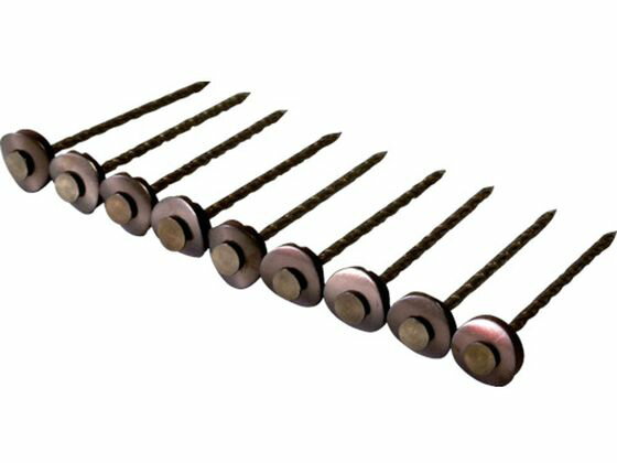 ダイドーハント ステンレス連結傘釘パワースクリュー ブロンズ 12×75 (25ダイドーハント ステンレス連結傘釘パワースクリュー ブロンズ 12×75 (25連入) 00028158 釘 素材 ねじ ボルト 作業 工具