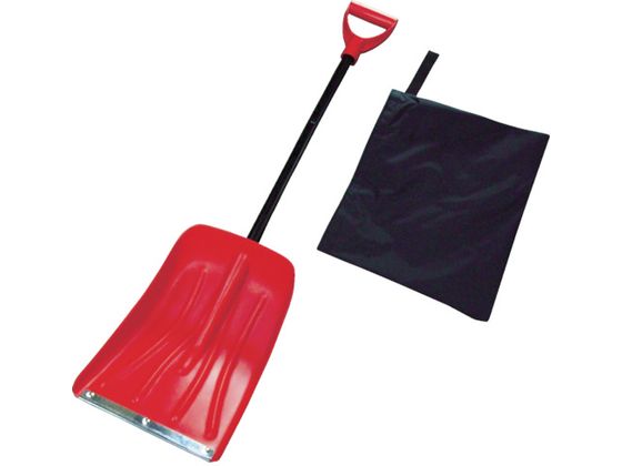 【ブラックフライデー限定★27日9:59迄店内ポイント2倍】【お取り寄せ】コンパル 搭載ショベル・レッド(収納袋付) 028065 雪かき 除雪作業 現場 安全 作業