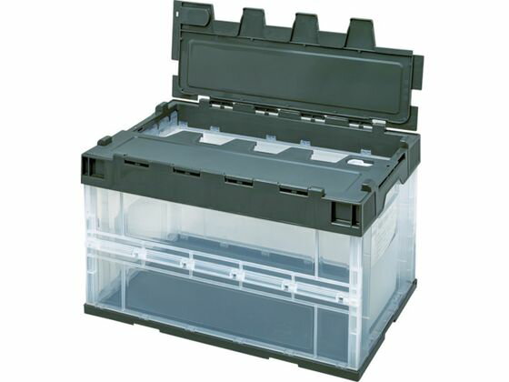 【レビュー投稿で100円OFFクーポン】送料無料【お取り寄せ】積水 ロック付フタ一体型オリコン OC-50L 透明OD 5LRFCOD 折りたたみコンテナ 保管 作業