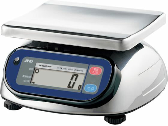 【マラソン限定★2,000円クーポン＆16日9:59迄ポイント2倍】【お取り寄せ】A&D 防塵防水デジタルはかり(検定付・3区) SK2000IWP-A3