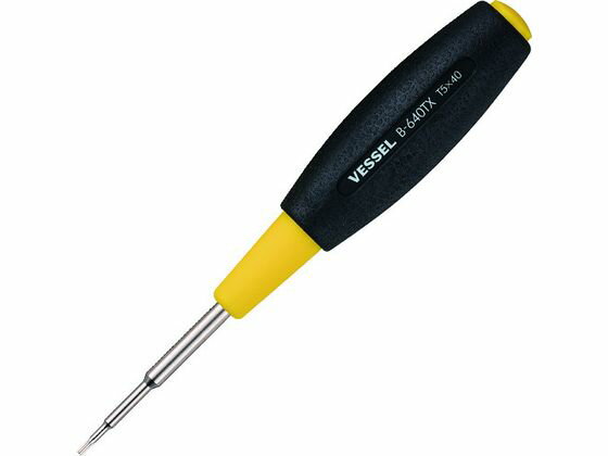 【レビュー投稿で100円OFFクーポン】【お取り寄せ】ベッセル クッショングリップトルクスドライバー B-640T× T5×40 B-640TX T5-40 グリップドライバー ドライバー 六角棒レンチ 作業用品 工具