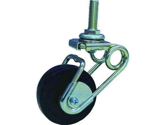 【レビュー投稿で100円OFFクーポン】【お取り寄せ】シシク 緩衝キャスター5 自在 ネジ込み 75径 Rゴム車 SAJ-TS6-SJ-75R キャスター 筐体 機構部材 金物