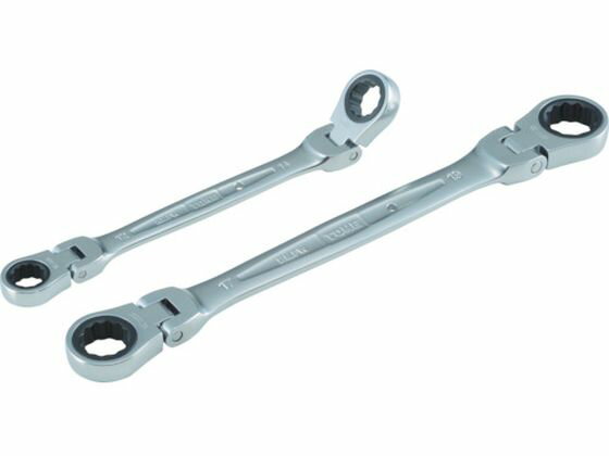 【レビュー投稿で100円OFFクーポン】【お取り寄せ】TONE 両首振ラチェットめがねレンチ 13×17mm RMFW-1317 めがねレンチ レンチ スパナ プーラー 作業用品 工具