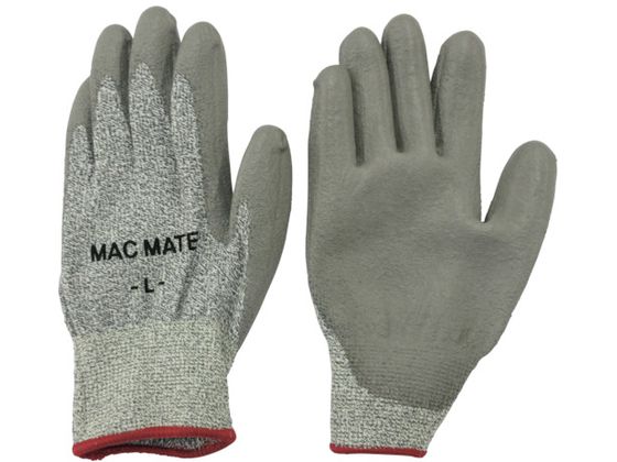 【レビュー投稿で100円OFFクーポン】【お取り寄せ】マックス 耐切創PUコーティング手袋 L MT985-L 耐切創手袋 作業用手袋