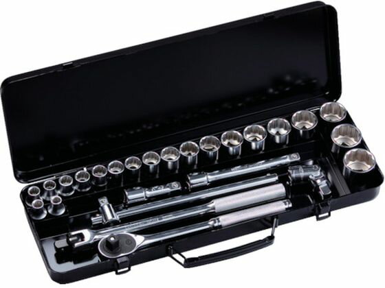 【レビュー投稿で100円OFFクーポン】【お取り寄せ】スーパー ソケットレンチセット 差込角12.7mm(1／2インチ)入り数:26 N420S ソケット ソケットレンチ 作業用品 工具