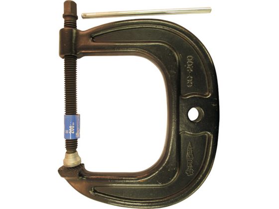 【ポイント2倍★19日20:00〜26日1:59迄】送料無料【お取り寄せ】スーパー シャコ万力(C型)強力ワイドタイプ 200mm カチオン電着塗装 CC-200 シャコ万力 クランプ バイス ハンドプレス 作業用品 工具