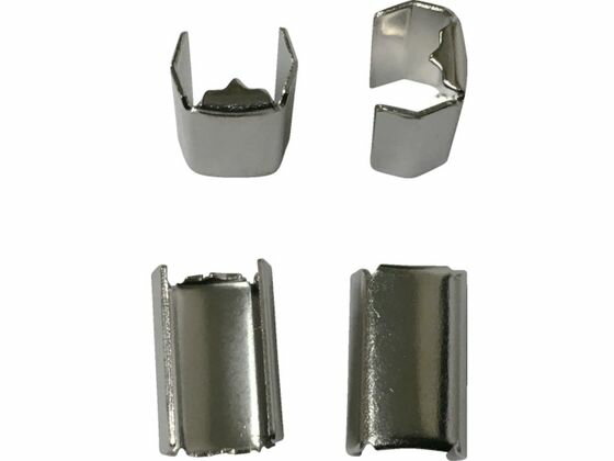 【レビュー投稿で100円OFFクーポン】【お取り寄せ】ユタカメイク 金具 端末爪 6mm×13.5mm 4個入り KM-03 ひも端末具 金具 持ち手 荷造り紐 ロープ 梱包