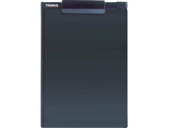 【お取り寄せ】TRUSCO ペンホルダー付クリップボード(マグネット付) A4縦 黒 A4 バインダー 短辺とじ 縦 ファイル