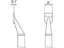 【お取り寄せ】白光 こて先 SOP 6L型2本入り T8-1005 電気はんだこて はんだ 静電気対策 生産加工 作業 工具