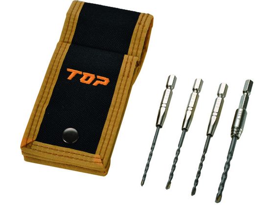【マラソン限定★2,000円クーポン＆ポイント2倍】【お取り寄せ】TOP コンクリートドリル4本セット ECD-3043DKS 穴あけ工具 ドリル 切削工具 作業用品 工具