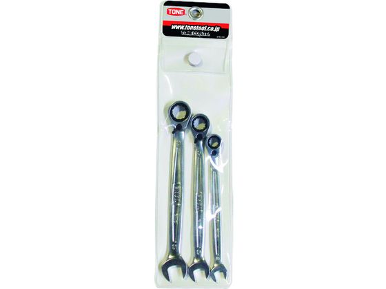 【仕様】●型番：RMR300●入数：1S●セット内容（mm）：8、10、12●セット内容（点）：3●タイプ：ビニール袋入●構造用鋼【備考】※メーカーの都合により、パッケージ・仕様等は予告なく変更になる場合がございます。【検索用キーワード】TONE切替式ラチェットめがねレンチセット　トネキリカエシキラチェットメガネレンチセット　TONEレンチ　RMR300　手作業工具　レンチスパナプーラー　コンビネーションラチェットレンチ　4953488422658　1830054　TONE　切替式ラチェットめがねレンチセット　RMR300　R4320U